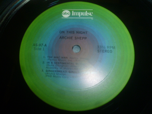 画像: ARCHIE SHEPP/ON THIS NIGHT