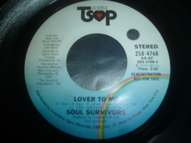 画像: SOUL SURVIVORS/LOVER TO ME