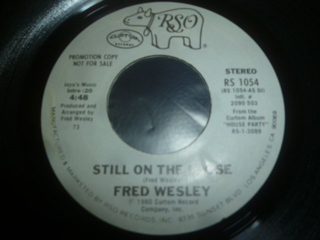 画像: FRED WESLEY/STILL ON THE LOOSE