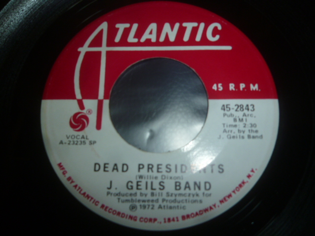 画像: J. GEILS BAND/I DON'T NEED YOU NO MORE