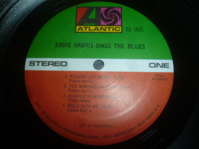 画像: EDDIE HARRIS/SINGS THE BLUES