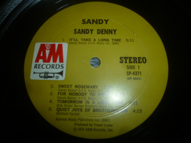 画像: SANDY DENNY/SANDY