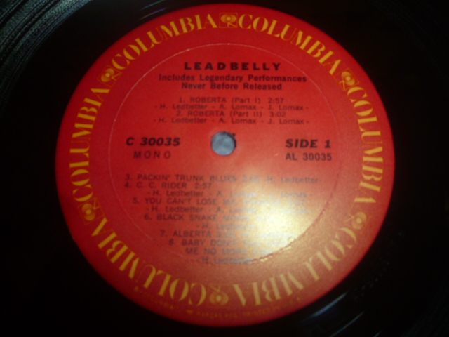 画像: LEADBELLY/INCLUDES LEGENDARY PERFORMANCES NEVER BEFORE RELEASED