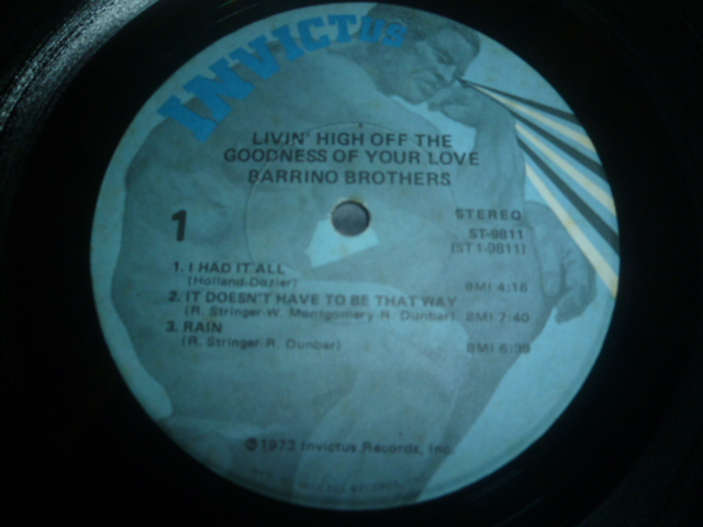 画像: BARRINO BROTHERS/LIVIN' HIGH OFF THE GOODNESS OF YOUR LOVE