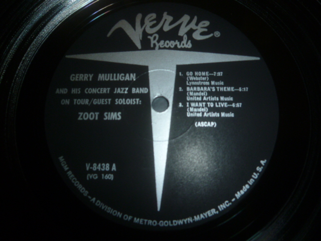 画像: GERRY MULLIGAN & THE CONCERT JAZZ BAND/ON TOUR