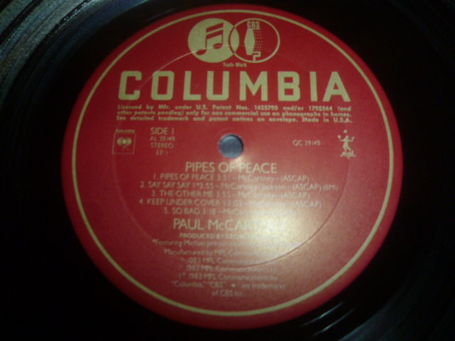 画像: PAUL McCARTNEY/PIPES OF PEACE