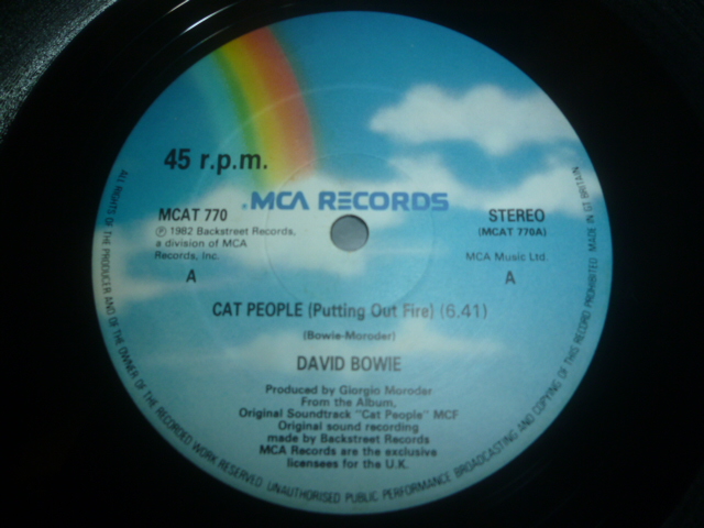 画像: DAVID BOWIE/CAT PEOPLE (12")