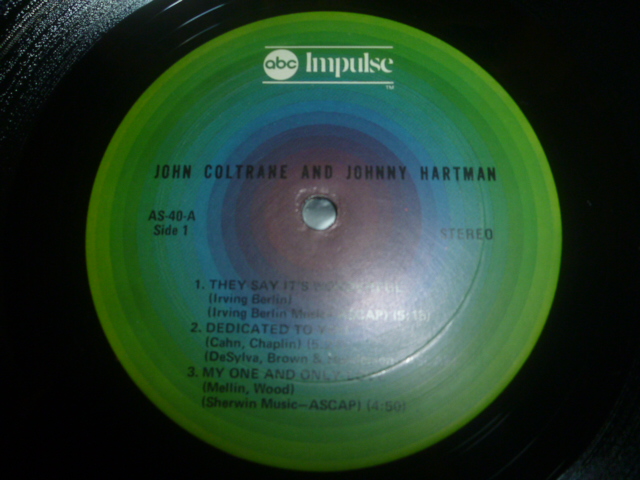 画像: JOHN COLTRANE & JOHNNY HARTMAN/SAME