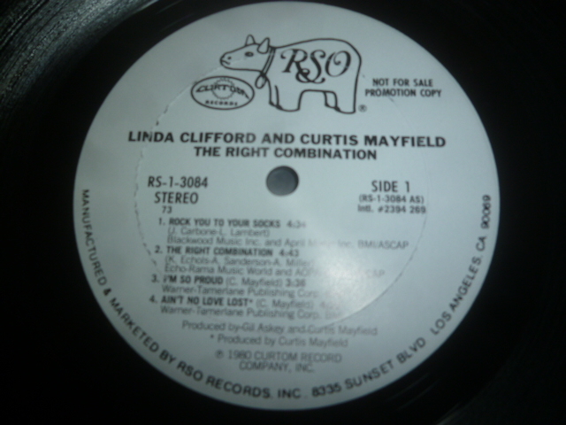 画像: CURTIS MAYFIELD & LINDA CLIFFORD/THE RIGHT COMBINATION