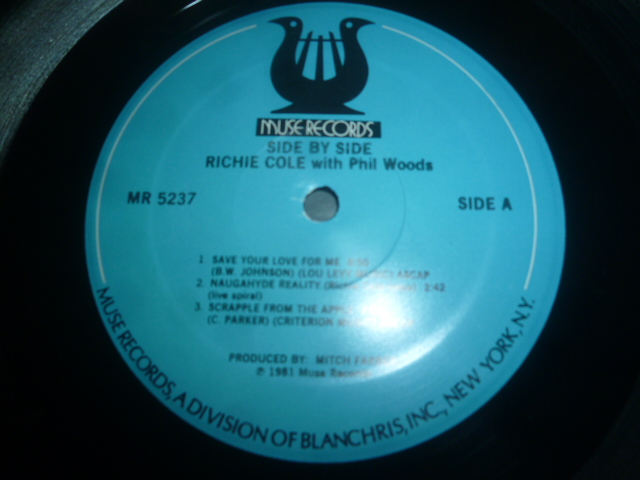 画像: RICHIE COLE WITH PHIL WOODS/SIDE BY SIDE