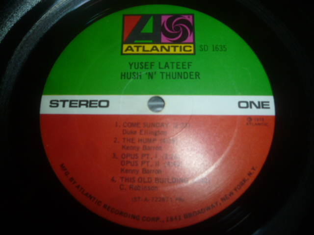 画像: YUSEF LATEEF/HUSH 'N' THUNDER