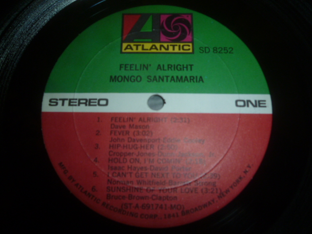 画像: MONGO SANTAMARIA/FEELIN' ALRIGHT