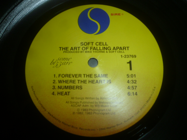 画像: SOFT CELL/THE ART OF FALLING APART