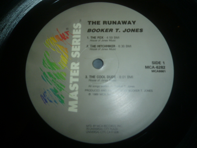 画像: BOOKER T. JONES/THE RUNAWAY