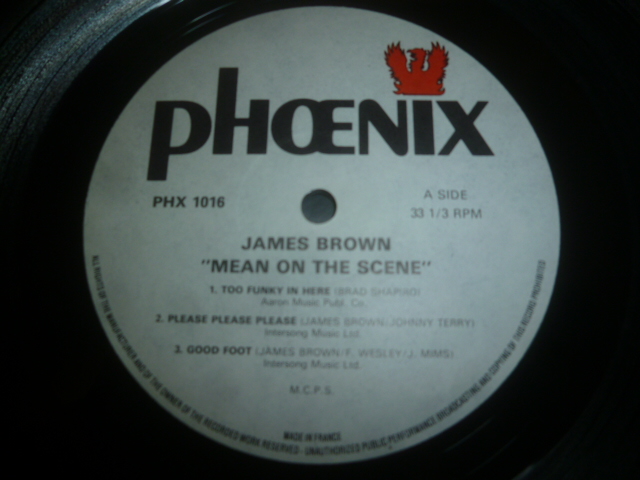 画像: JAMES BROWN/MEAN ON THE SCENE