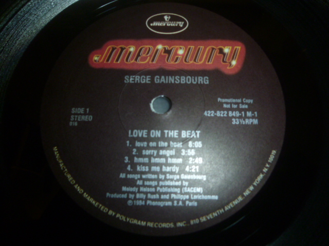 画像: SERGE GAINSBOURG/LOVE OIN THE BEAT