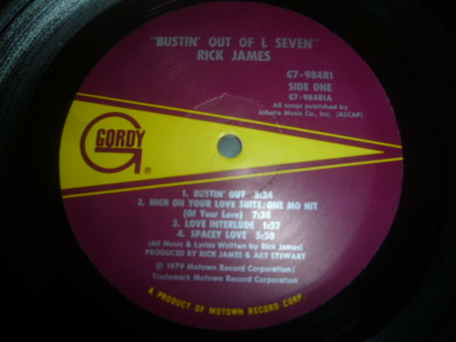 画像: RICK JAMES/BUSTIN' OUT OF L SEVEN