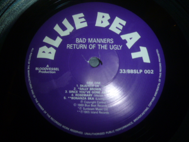 画像: BAD MANNERS/RETURN OF THE UGLY