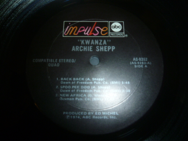 画像: ARCHIE SHEPP/KWANZA