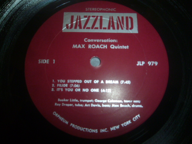 画像: MAX ROACH QUINTET/CONVERSATION