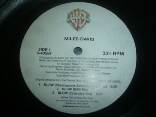 画像: MIES DAVIS/BLOW (12")