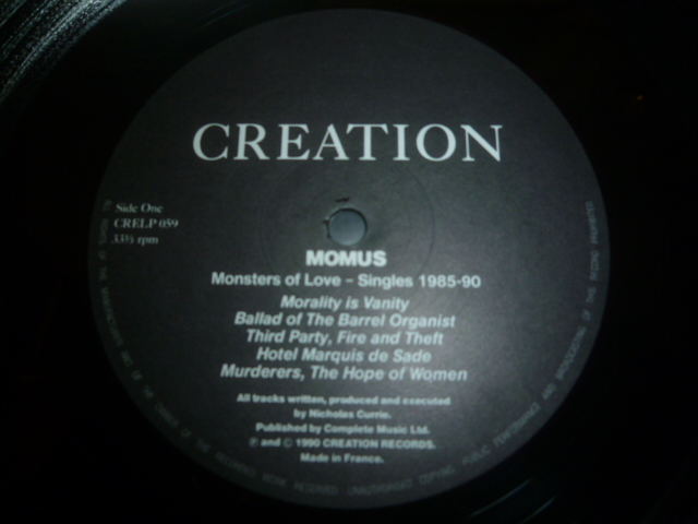 画像: MOMUS/MONSTERS OF LOVE - SINGLES 1985-90