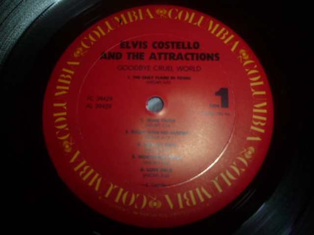 画像: ELVIS COSTELLO & THE ATTRACTIONS/GOODBYE CRUEL WORLD