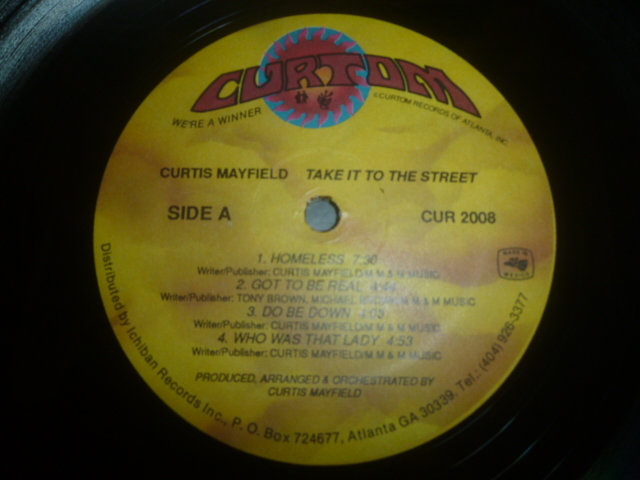 画像: CURTIS MAYFIELD/TAKE IT TO THE STREETS