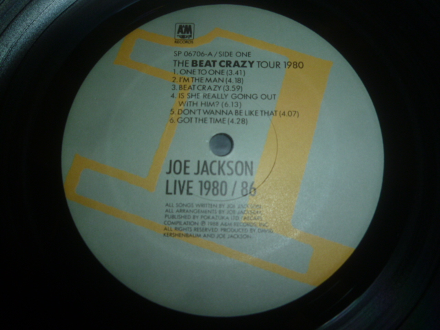 画像: JOE JACKSON/LIVE 1980/86