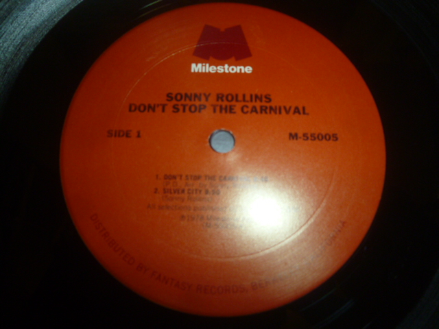 画像: SONNY ROLLINS/DON'T STOP THE CARNIVAL