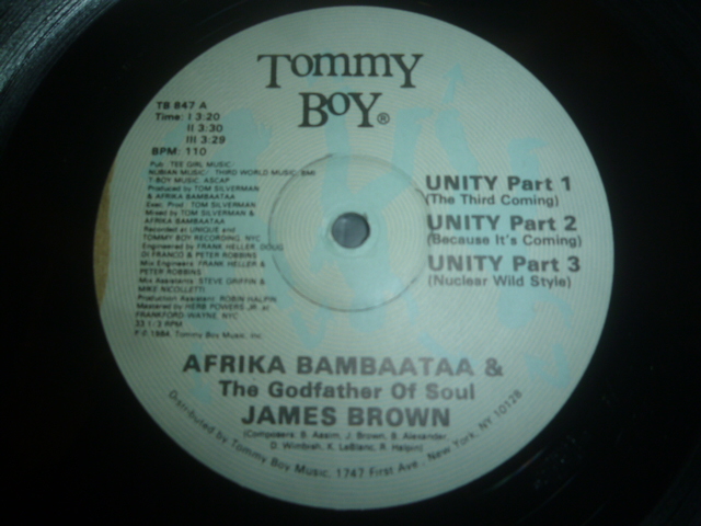 画像: AFRIKA BAMBAATAA & JAMES BROWN/UNITY