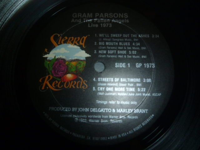 画像: GRAM PARSONS & THE FALLEN ANGELS/LIVE 1973