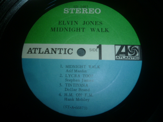 画像: ELVIN JONES/MIDNIGHT WALK