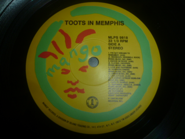 画像: TOOTS HIBBERT/TOOTS IM MEMPHIS