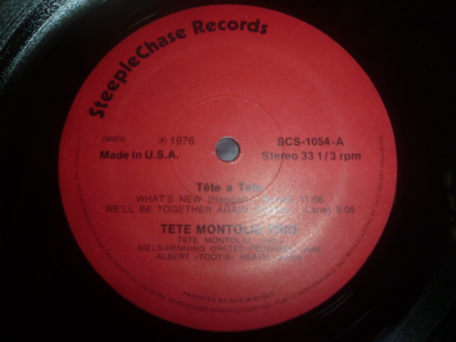 画像: TETE MONTOLIU TRIO/TETE A TETE