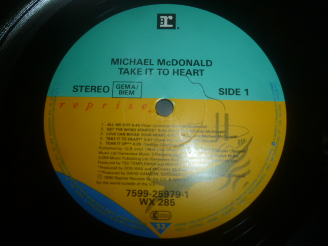 画像: MICHAEL McDONALD/TAKE IT TO HEART