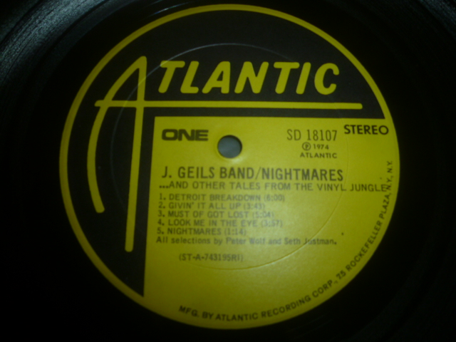 画像: J. GEILS BAND/NIGHTMARES