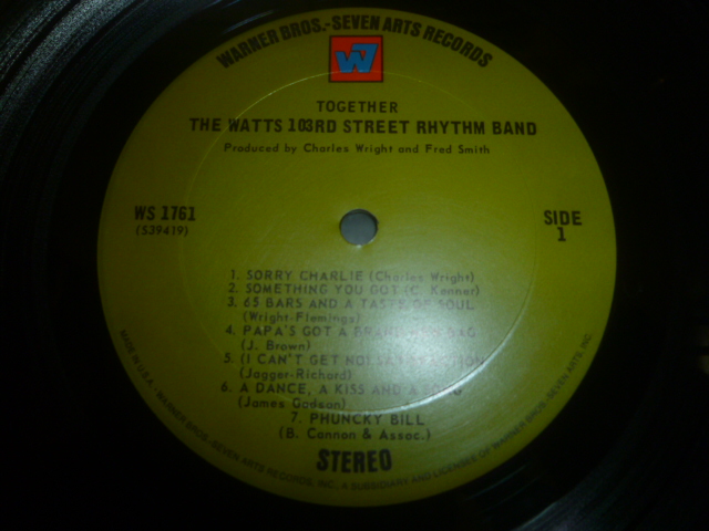 画像: WATTS 103RD STREET RHYTHM BAND/TOGETHER