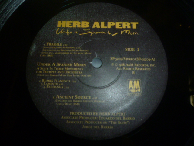 画像: HERB ALPERT/UNDER A SPANISH MOON