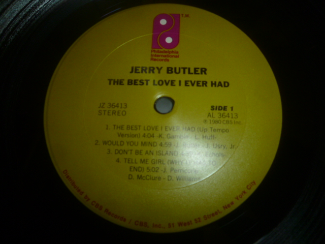 画像: JERRY BUTLER/THE BEST LOVE I EVER HAD