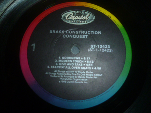 画像: BRASS CONSTRUCTION/CONQUEST