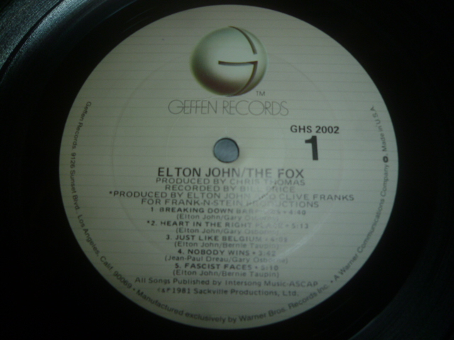 画像: ELTON JOHN/THE FOX