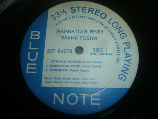 画像: FRANK FOSTER/MANHATTAN FEVER