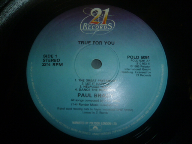 画像: PAUL BRADY/TRUE FOR YOU