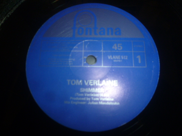 画像: TOM VERLAINE/SHIMMER (12")