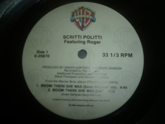 画像: SCRITTI POLITTI/BOOM! THERE SHE WAS (12")