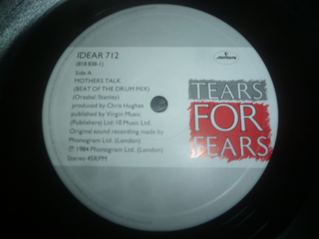 画像: TEARS FOR FEARS/MOTHER'S TALK (12")