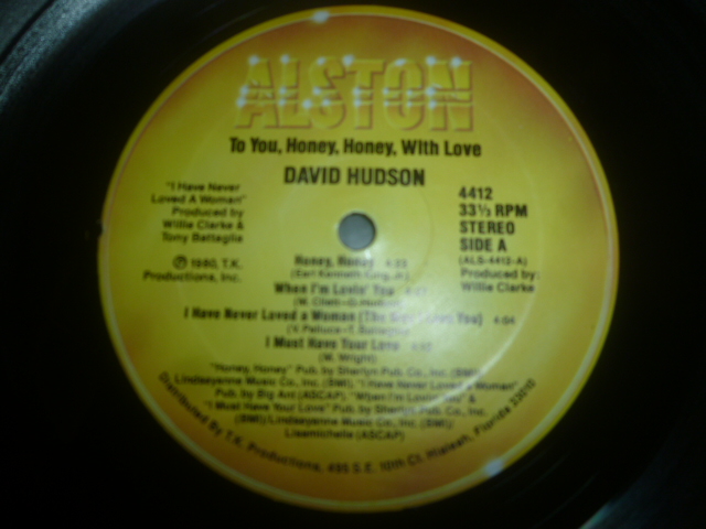 画像: DAVID HUDSON/TO OU, HONEY, HONEY, WITH LOVE