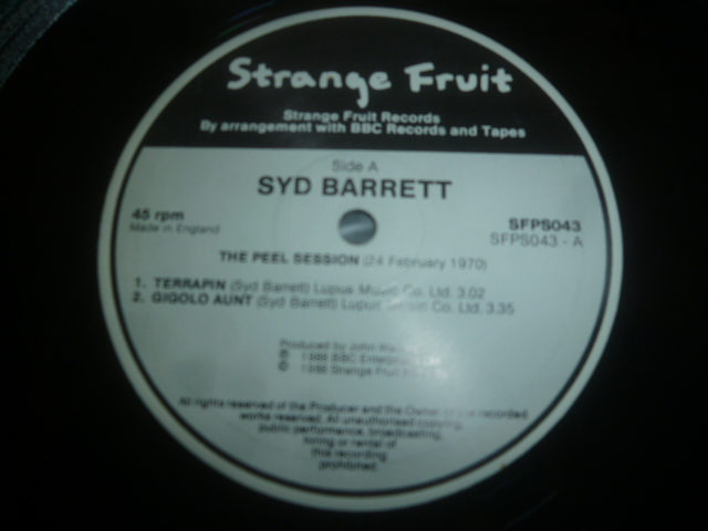 画像: SYD BARRETT/THE PEEL SESSIONS