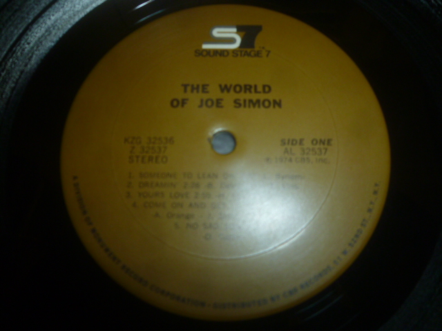 画像: JOE SIMON/THE WORLD OF JOE SIMON